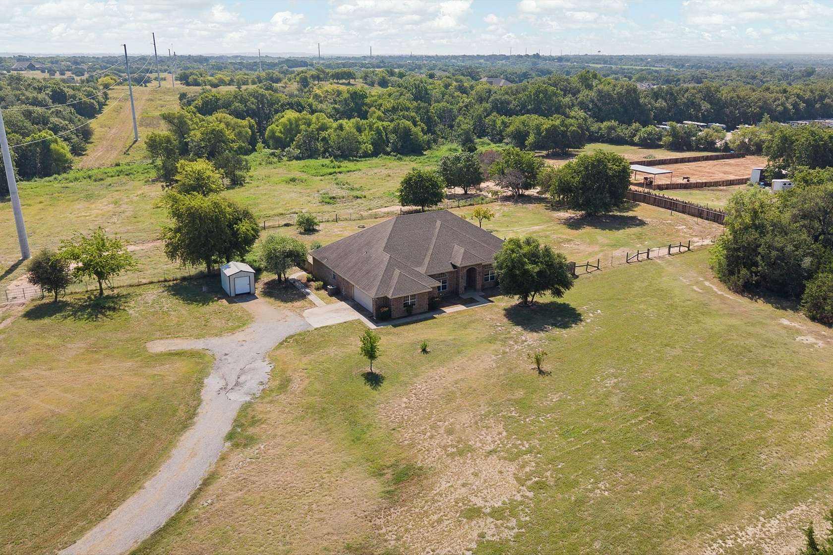 10 Acres of Land with Home for Sale in Weatherford, Texas