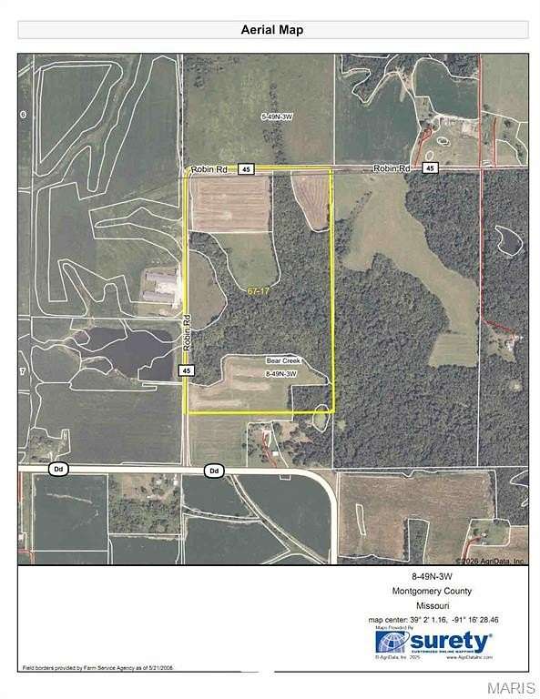 66.9 Acres of Land for Sale in Bellflower, Missouri