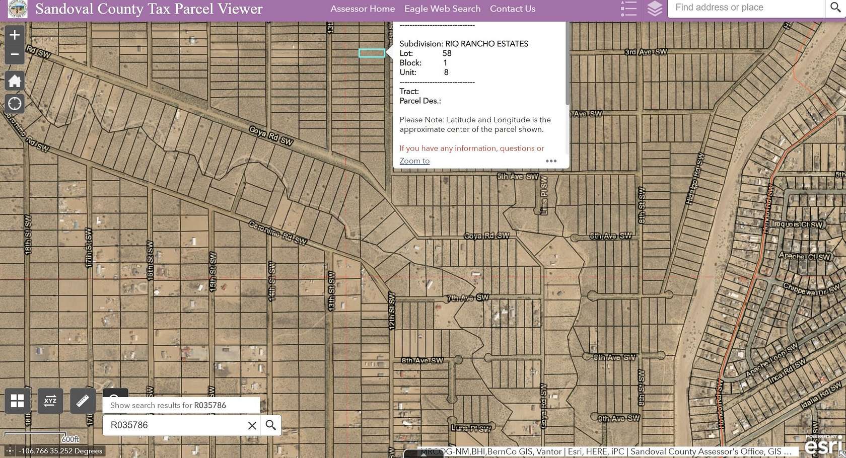 0.5 Acres of Land for Sale in Rio Rancho, New Mexico