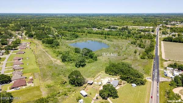 58.6 Acres of Land for Sale in Lafayette, Louisiana