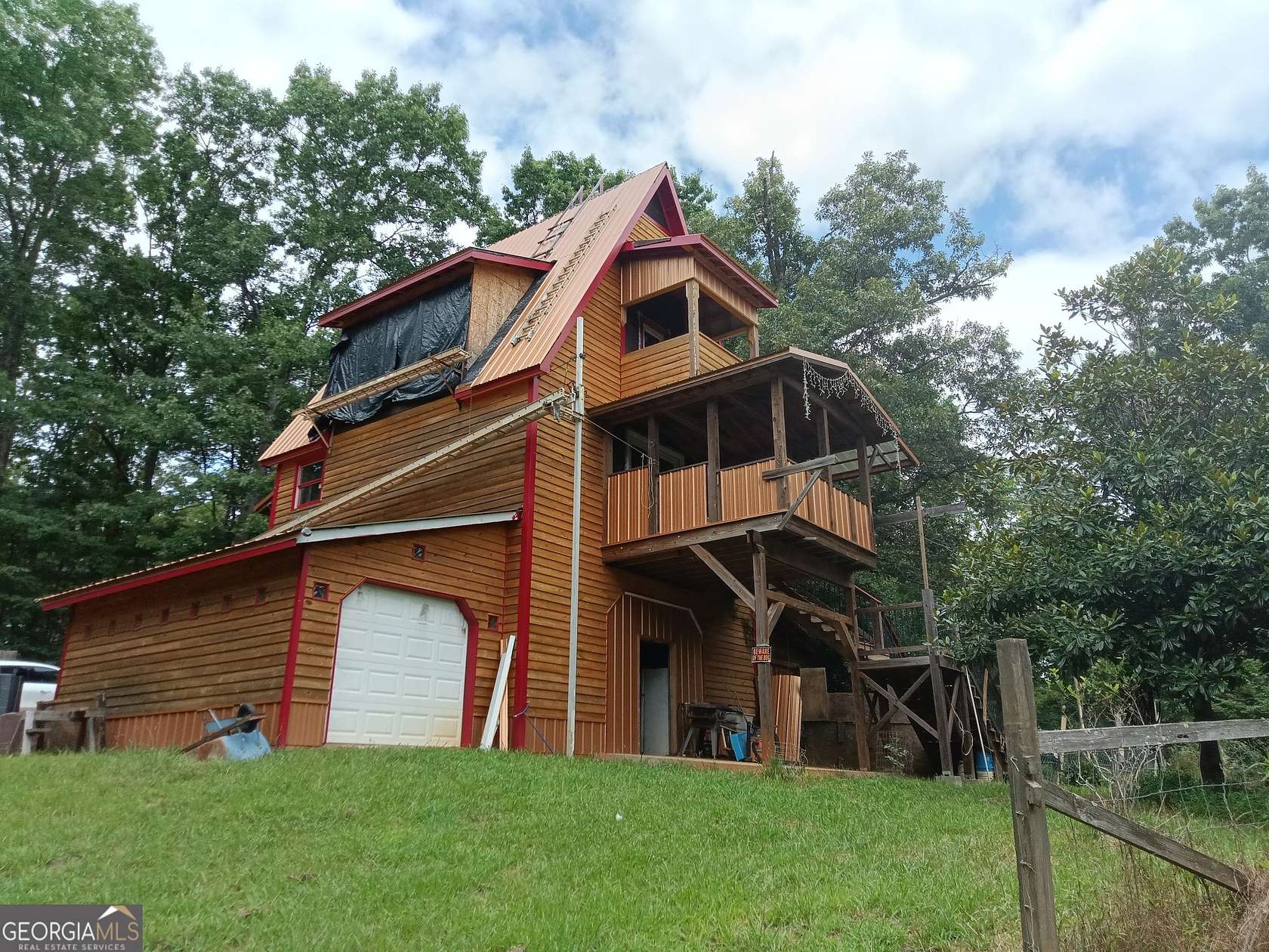 8.25 Acres of Land with Home for Sale in Cleveland, Georgia