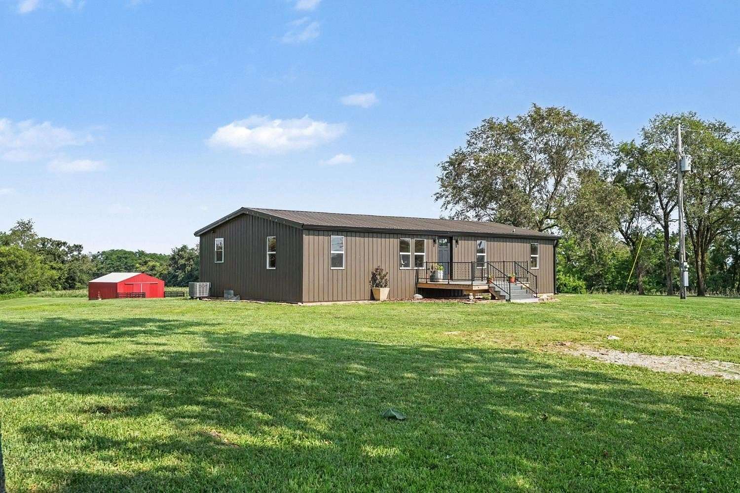 5 Acres of Land with Home for Sale in Aurora, Indiana