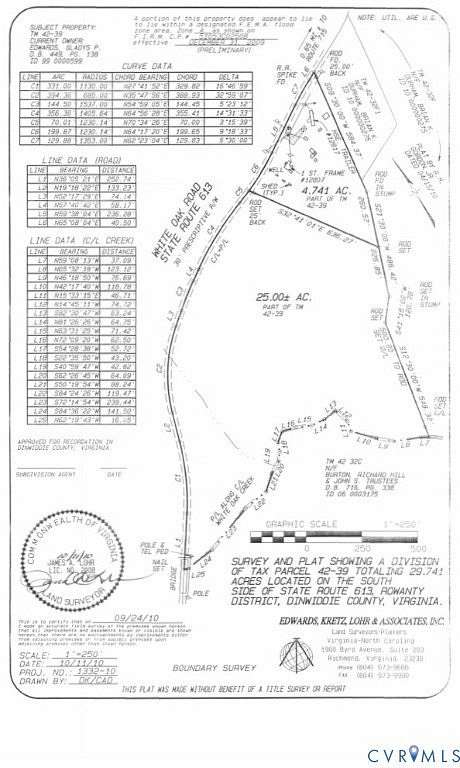 25 Acres of Recreational & Residential Land for Sale in McKenney, Virginia