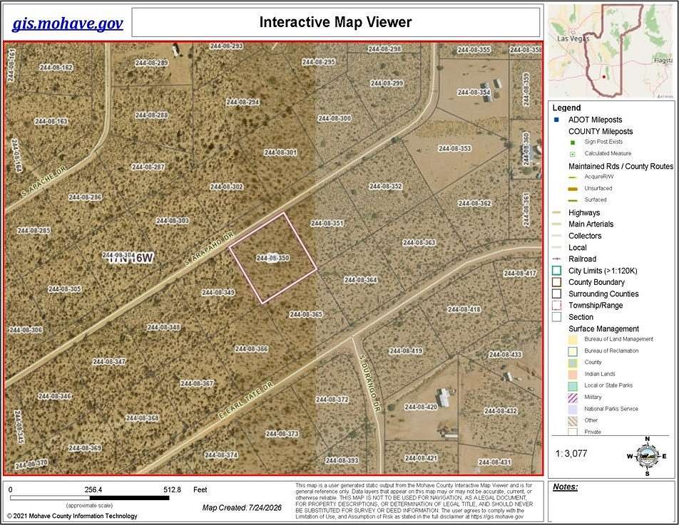 1 Acre of Residential Land for Sale in Yucca, Arizona