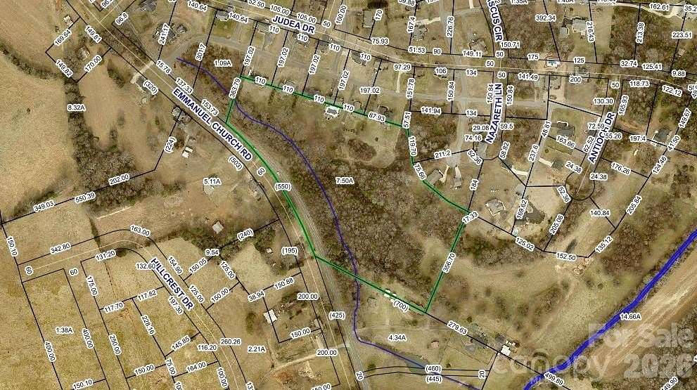 7.5 Acres of Residential Land for Sale in Conover, North Carolina