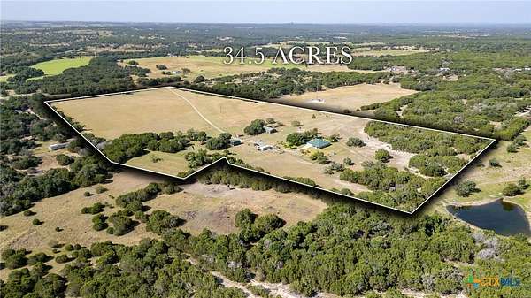34.5 Acres of Land with Home for Sale in Kempner, Texas