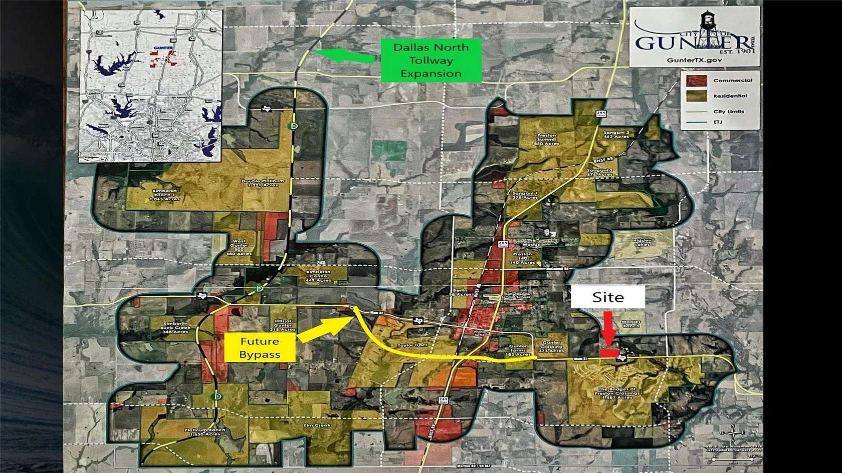 30 Acres of Mixed-Use Land for Sale in Gunter, Texas