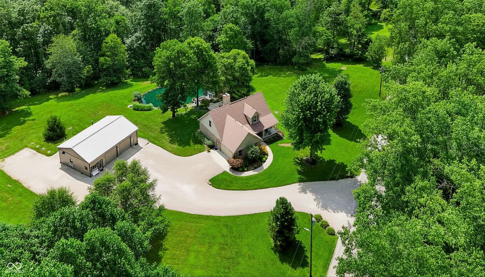 5 Acres of Land with Home for Sale in Martinsville, Indiana