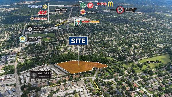 6.68 Acres of Land for Sale in Dallas, Texas