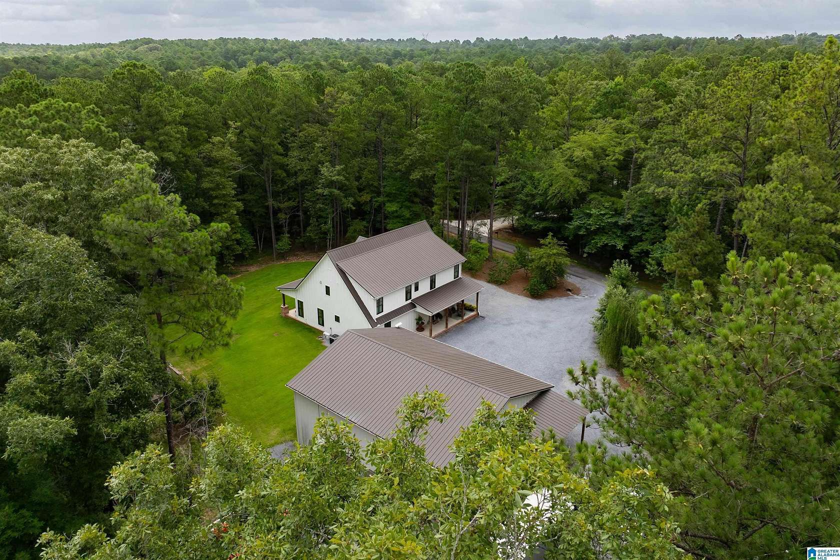 15.5 Acres of Land with Home for Sale in Columbiana, Alabama
