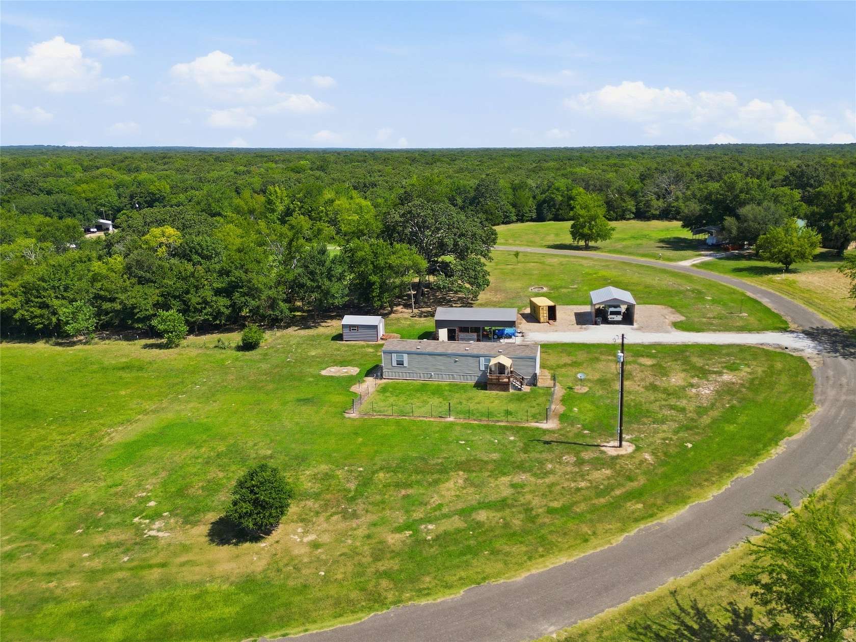 1.81 Acres of Land with Home for Sale in Yantis, Texas