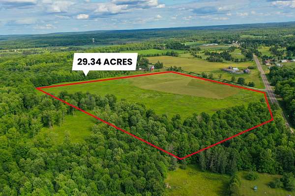 29.3 Acres of Land for Sale in Pickerel, Wisconsin