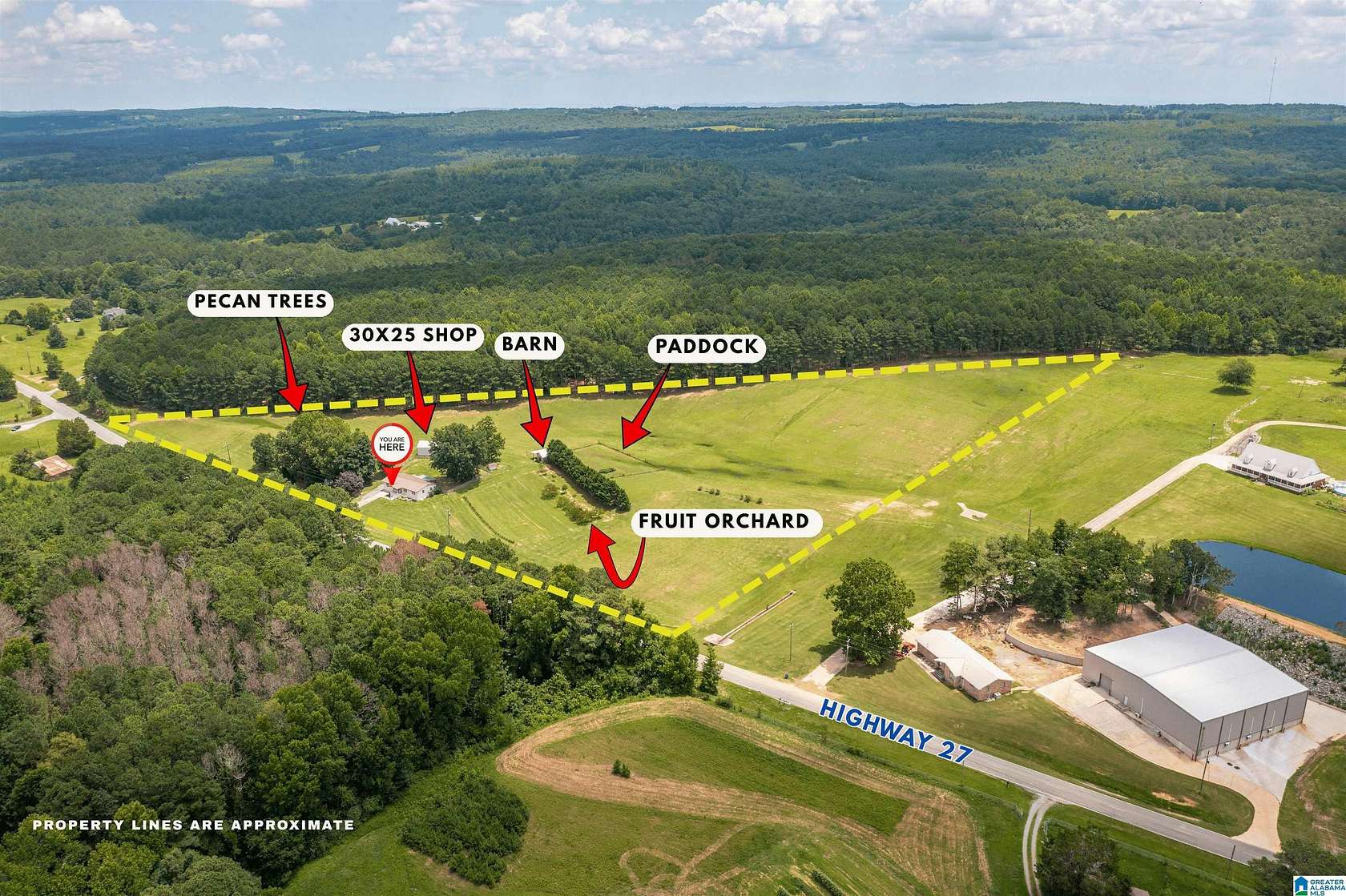 10 Acres of Land with Home for Sale in Springville, Alabama
