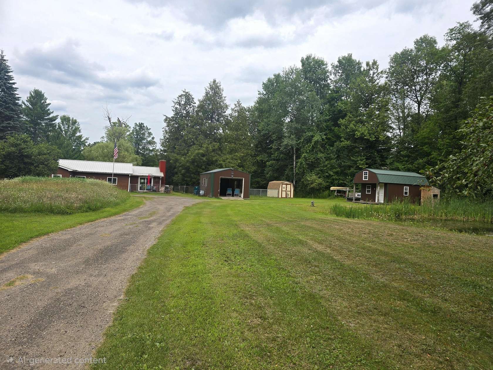 2.12 Acres of Land with Home for Sale in Walkerville, Michigan