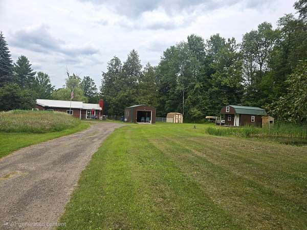 2.12 Acres of Land with Home for Sale in Walkerville, Michigan