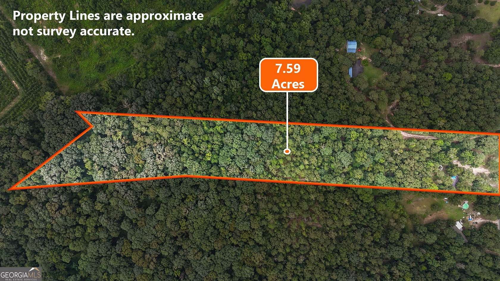 7.59 Acres of Land with Home for Sale in Knoxville, Georgia