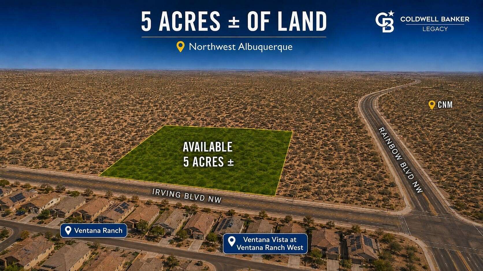 5 Acres of Residential Land for Sale in Albuquerque, New Mexico