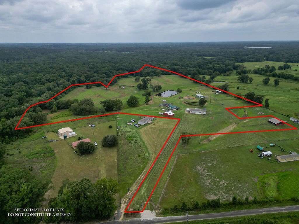 29 Acres of Agricultural Land with Home for Sale in Quitman, Texas