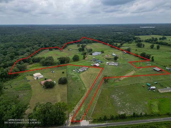 29 Acres of Agricultural Land with Home for Sale in Quitman, Texas