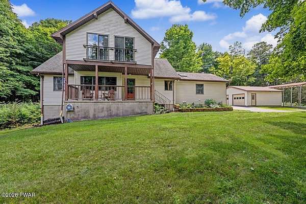 3.89 Acres of Land with Home for Sale in Lake Ariel, Pennsylvania