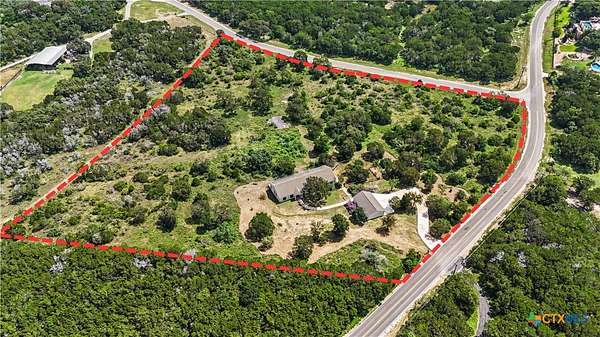 8.14 Acres of Land with Home for Sale in New Braunfels, Texas