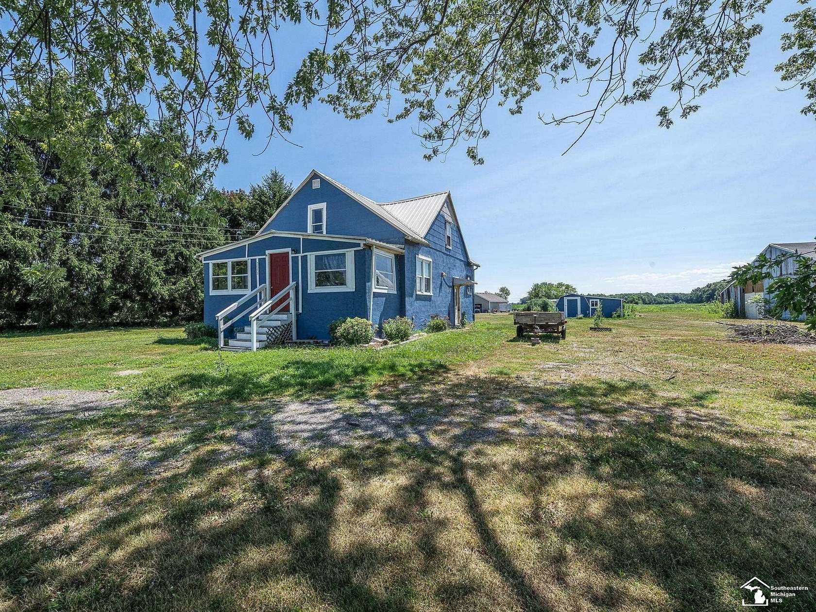 53 Acres of Agricultural Land with Home for Sale in Monroe, Michigan