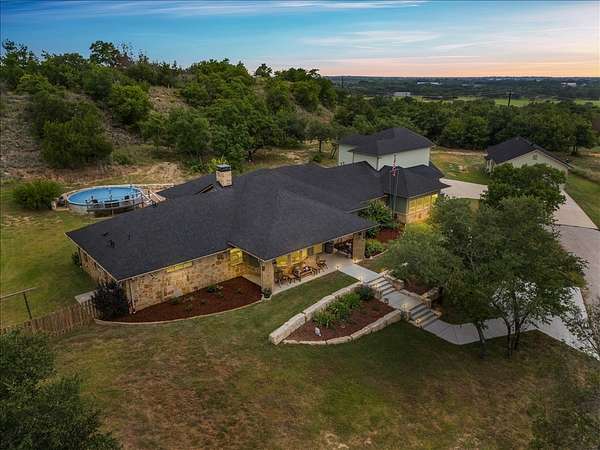 8.35 Acres of Land with Home for Sale in Weatherford, Texas
