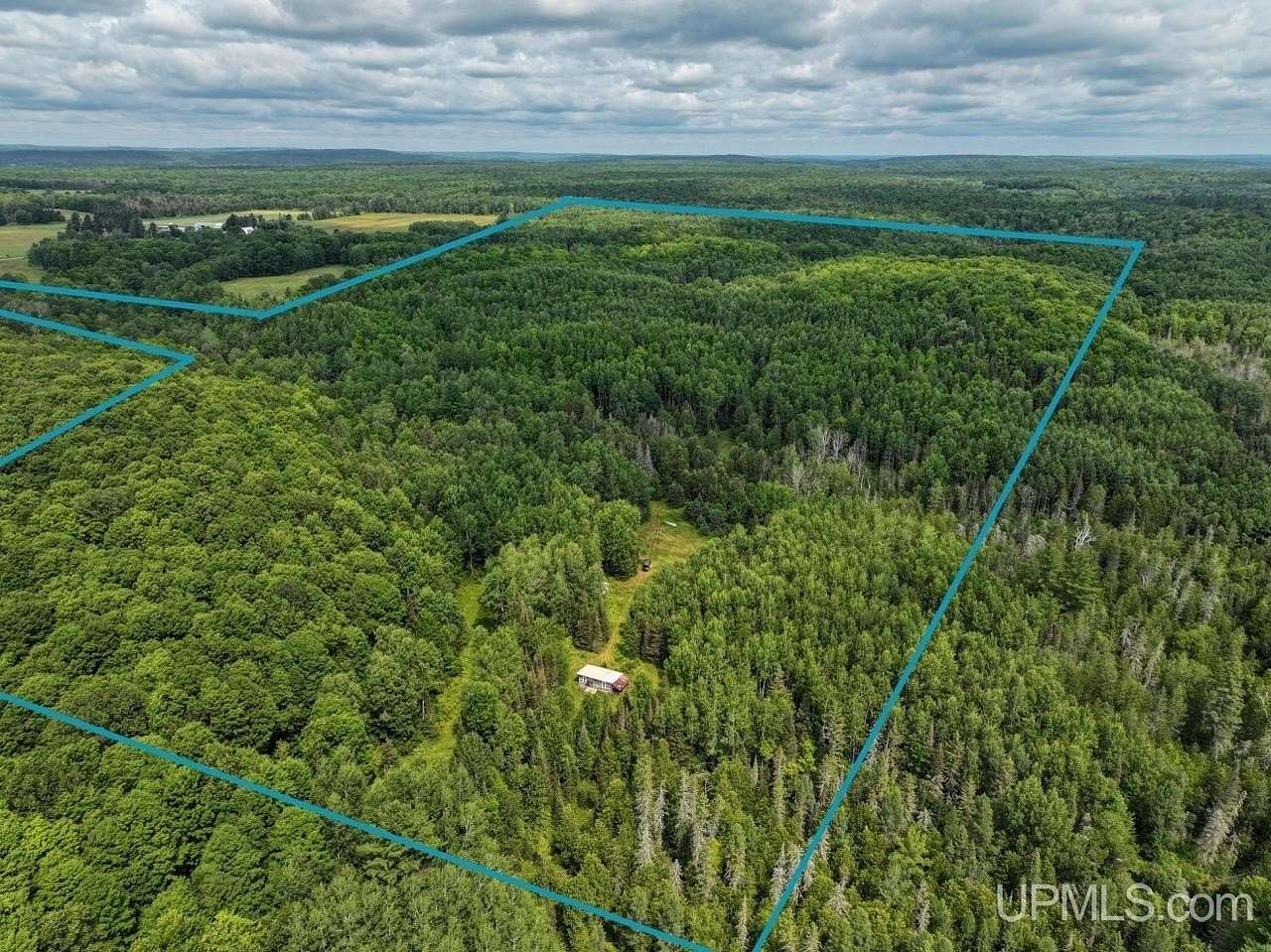 124 Acres of Improved Recreational Land for Sale in Crystal Falls, Michigan