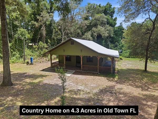 4.28 Acres of Land with Home for Sale in Old Town, Florida