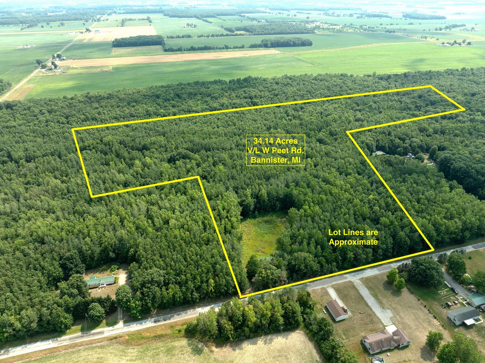 34.1 Acres of Recreational Land for Sale in Bannister, Michigan