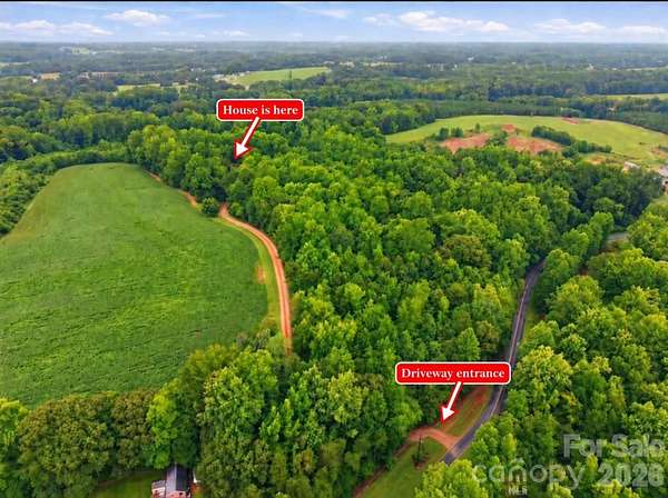 11 Acres of Land with Home for Sale in China Grove, North Carolina