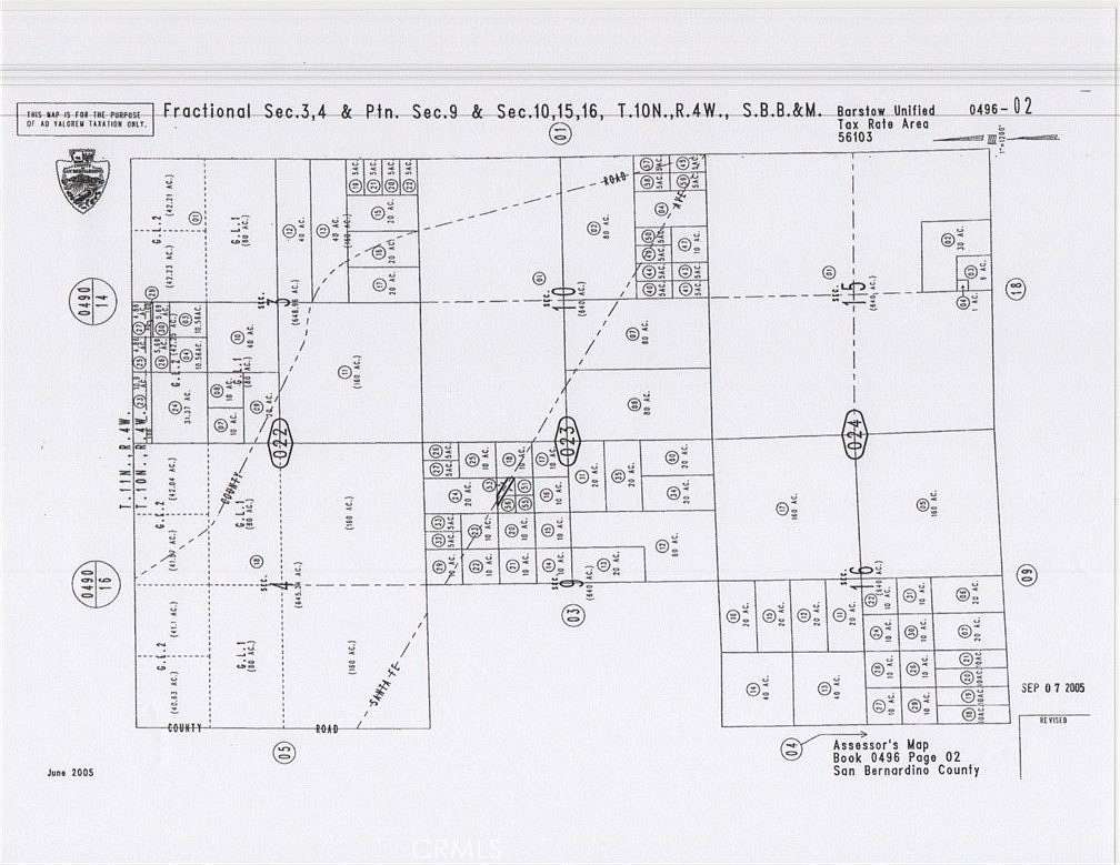 2.5 Acres of Land for Sale in Hinkley, California