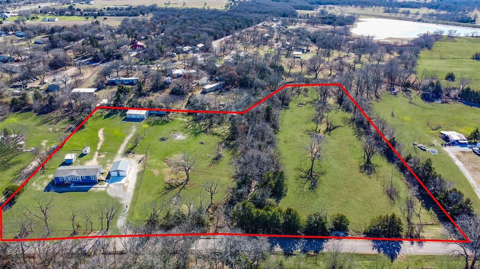 7.5 Acres of Land with Home for Sale in Gainesville, Texas