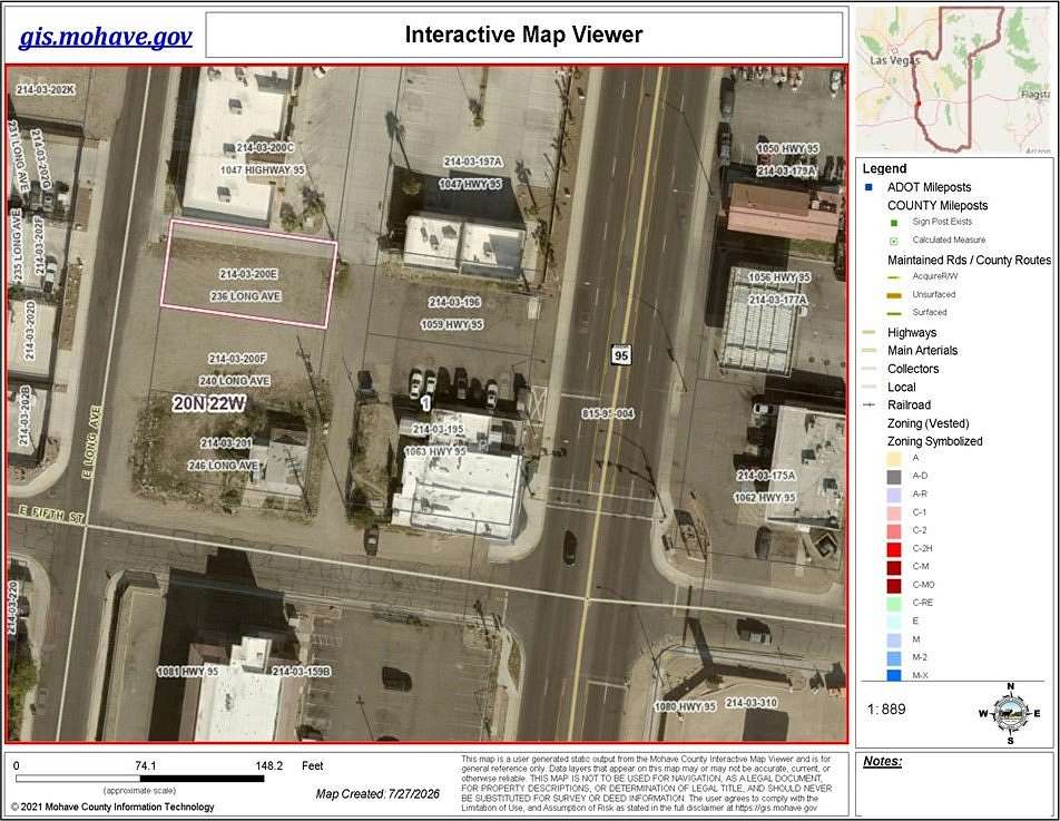 0.11 Acres of Commercial Land for Sale in Bullhead City, Arizona