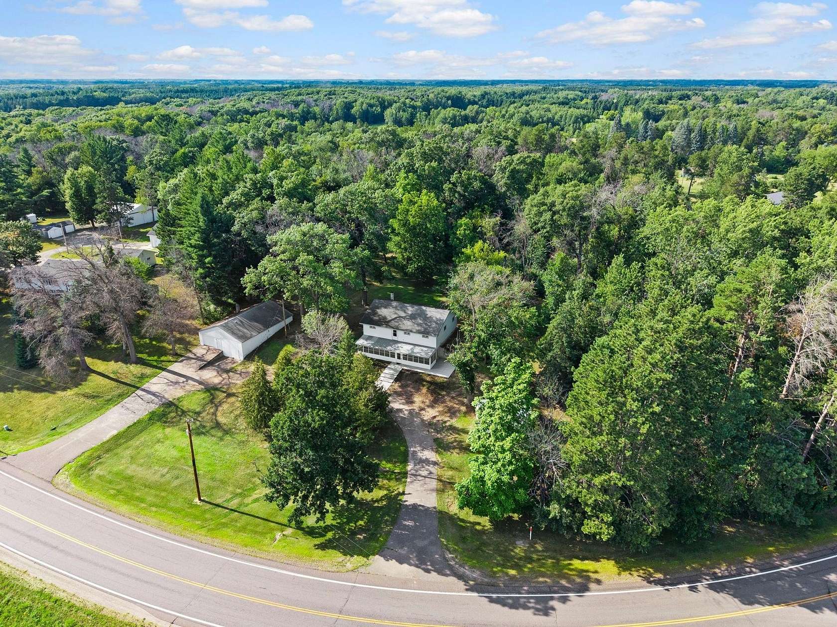 2.5 Acres of Land with Home for Sale in Cambridge, Minnesota