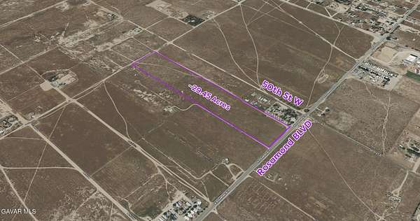 29.3 Acres of Land for Sale in Rosamond, California