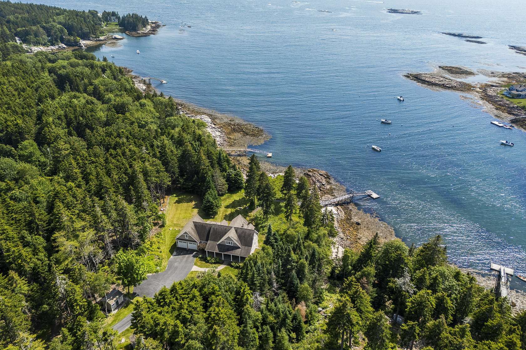 2.25 Acres of Land with Home for Sale in Southport, Maine