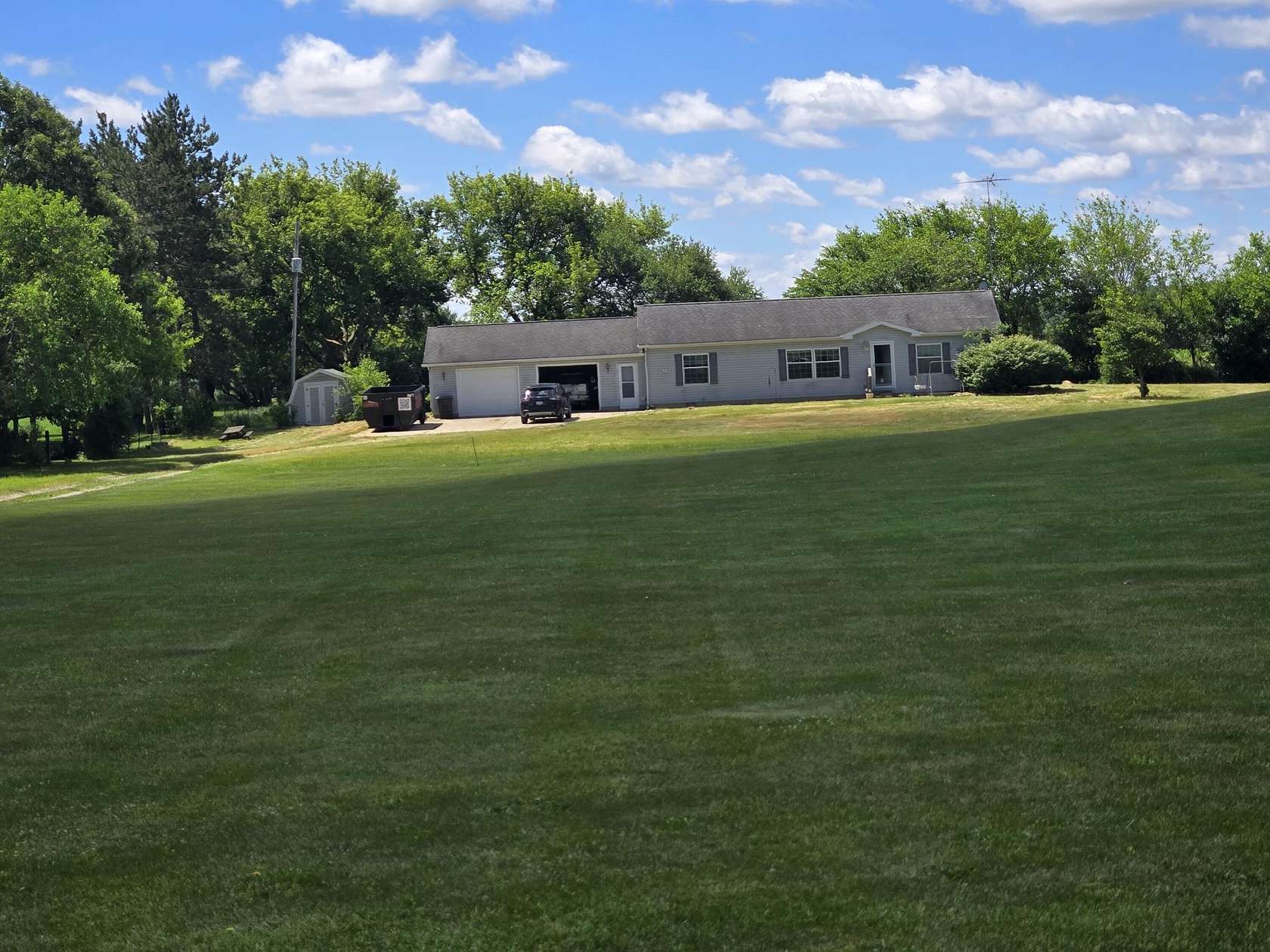 1.66 Acres of Land with Home for Sale in Cement City, Michigan