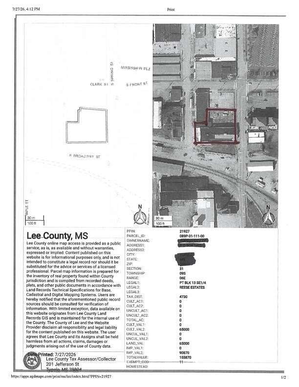 1 Acre of Land for Sale in Tupelo, Mississippi