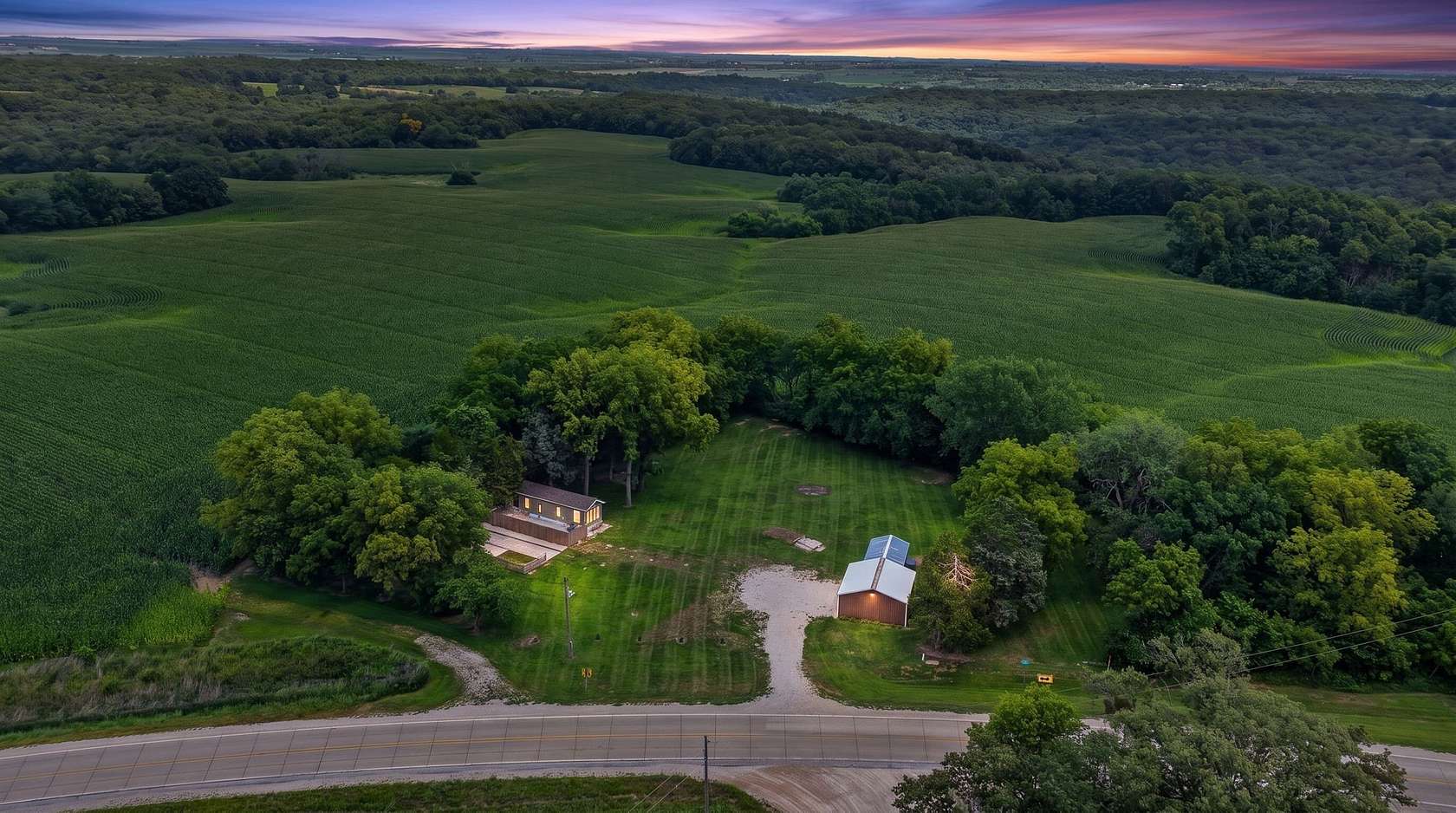 1.4 Acres of Land with Home for Sale in Panora, Iowa
