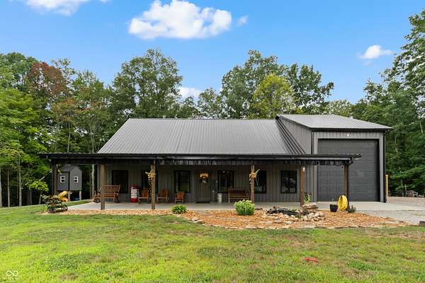 5 Acres of Land with Home for Sale in Columbus, Indiana