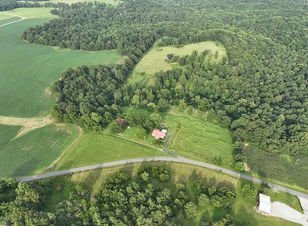 25.3 Acres of Land with Home for Auction in Cerulean, Kentucky