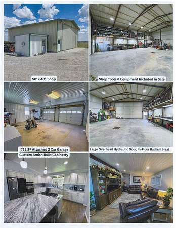 60 Acres of Land with Home for Sale in Ingalls, Kansas