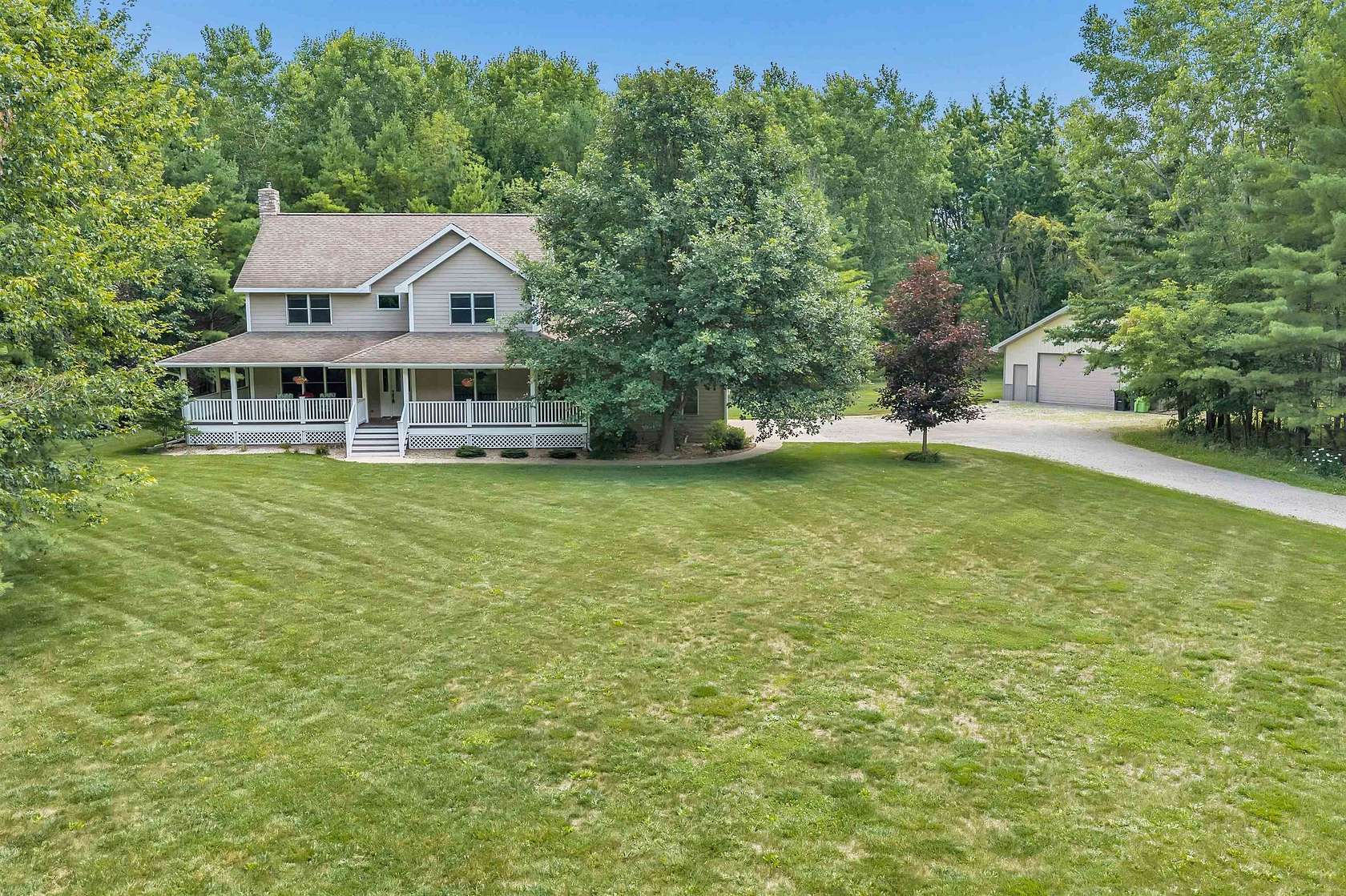 8.44 Acres of Land with Home for Sale in Pulaski, Wisconsin