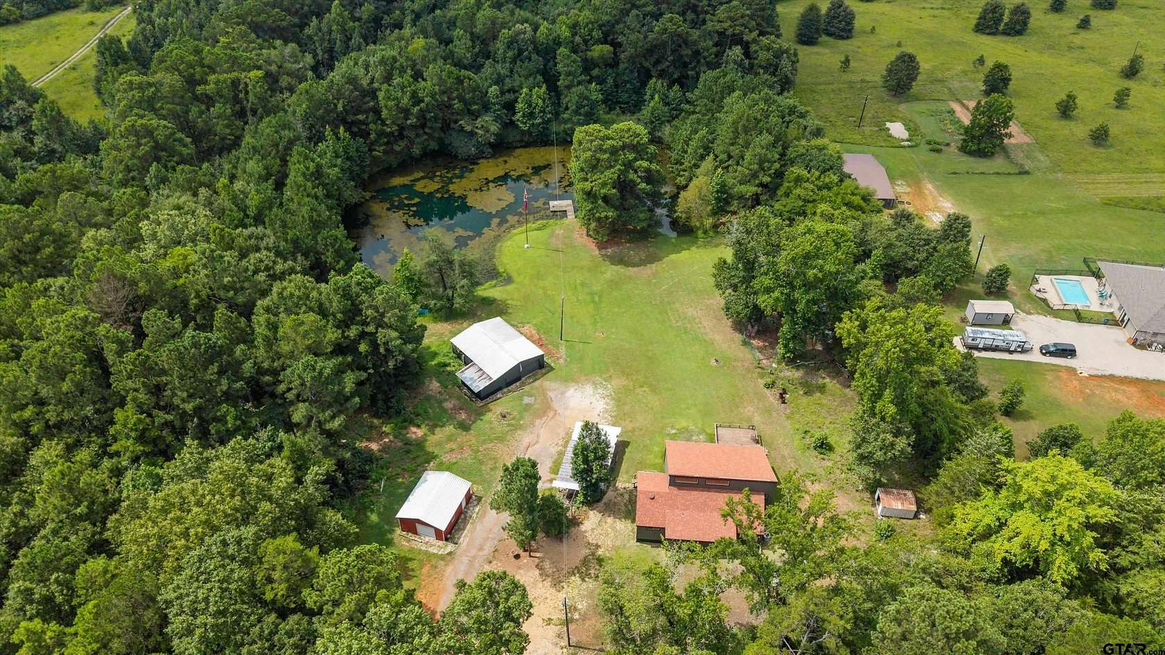 15 Acres of Land with Home for Sale in Troup, Texas