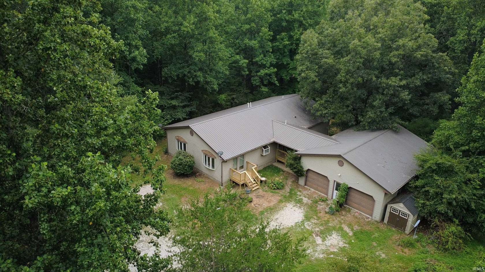 8 Acres of Land with Home for Sale in Freedom, Indiana
