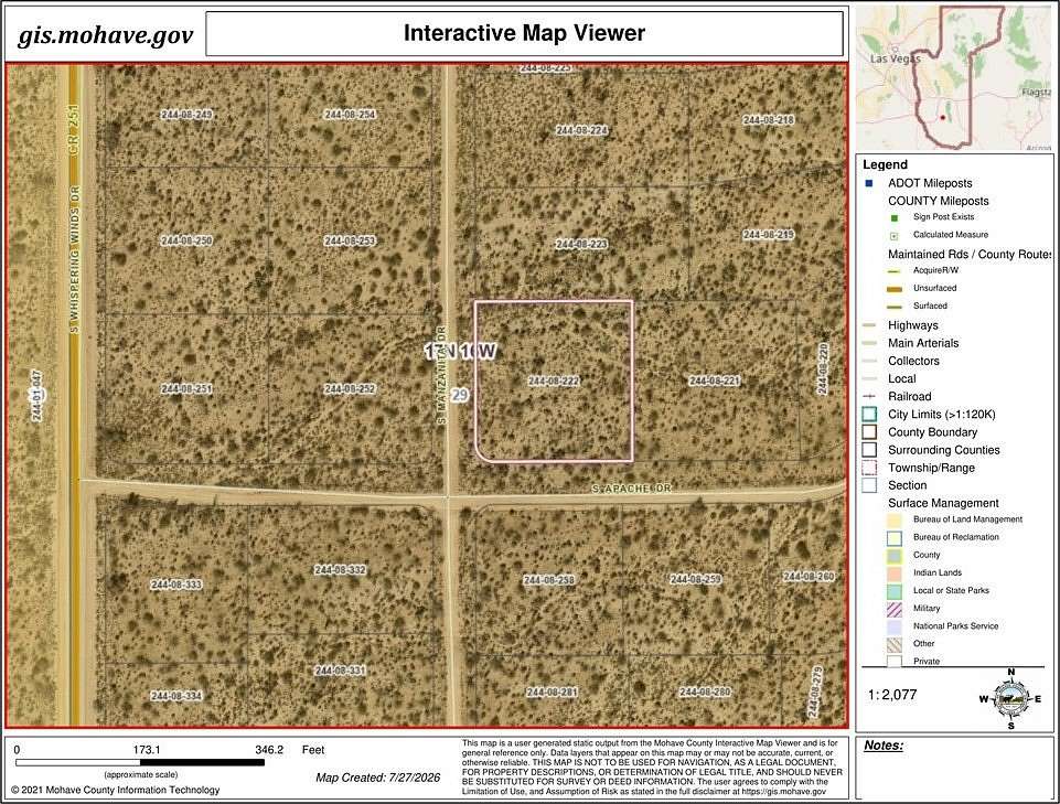 1.13 Acres of Residential Land for Sale in Golden Valley, Arizona