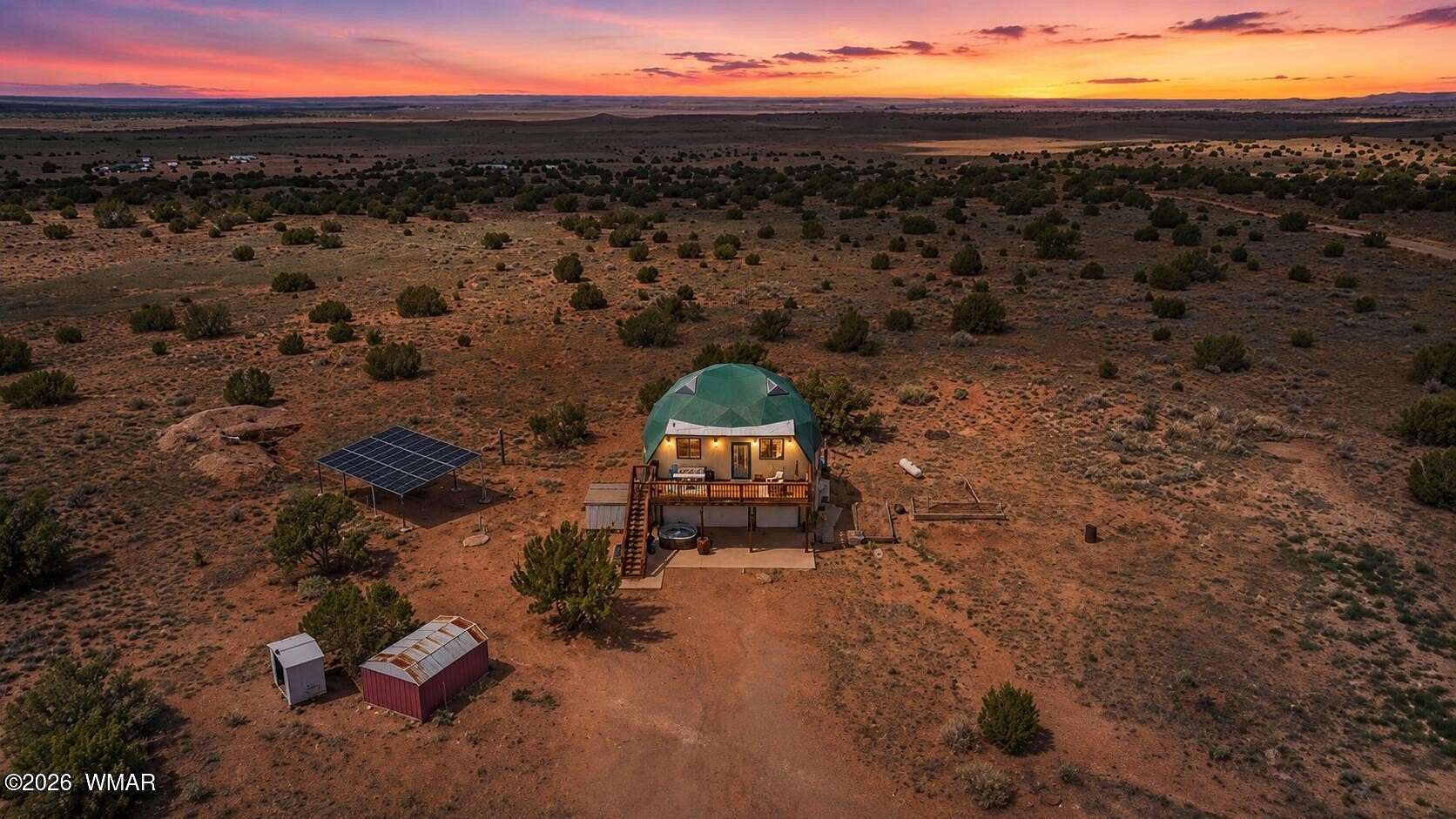 36.8 Acres of Land with Home for Sale in St. Johns, Arizona
