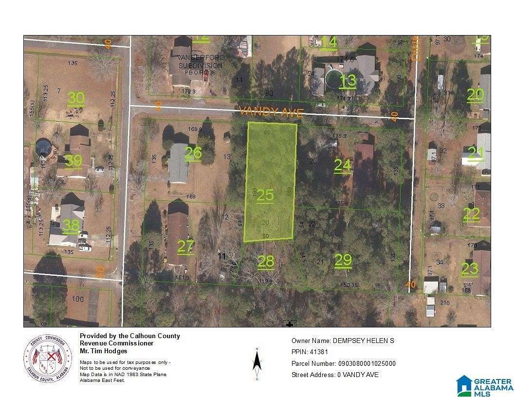 0.36 Acres of Residential Land for Sale in Piedmont, Alabama