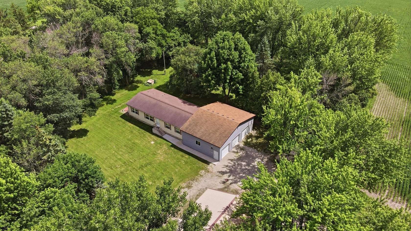 11.2 Acres of Land with Home for Sale in Waseca, Minnesota